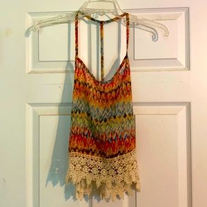Boho colorful crop top